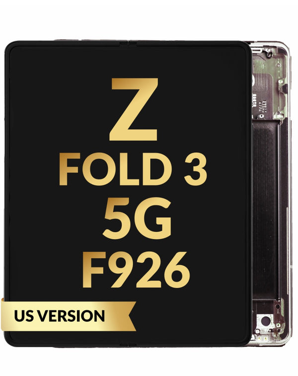 Reparación de pantalla original con marco Galaxy Z Fold 3 F926 Phantom Black en Guatemala.
