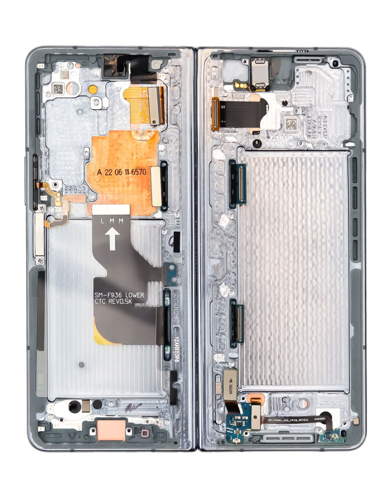 Encuentra la pantalla original con marco para Samsung Galaxy Z Fold 4 F936 en Guatemala con la mejor calidad y precio en reparaciones de dispositivos.