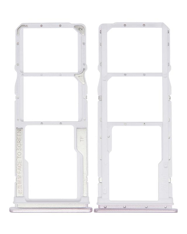 Encuentra la bandeja de SIM doble para Xiaomi Redmi 9 / Poco M2 en Guatemala, disponible en color rosa, ideal para reparaciones telefónicas.