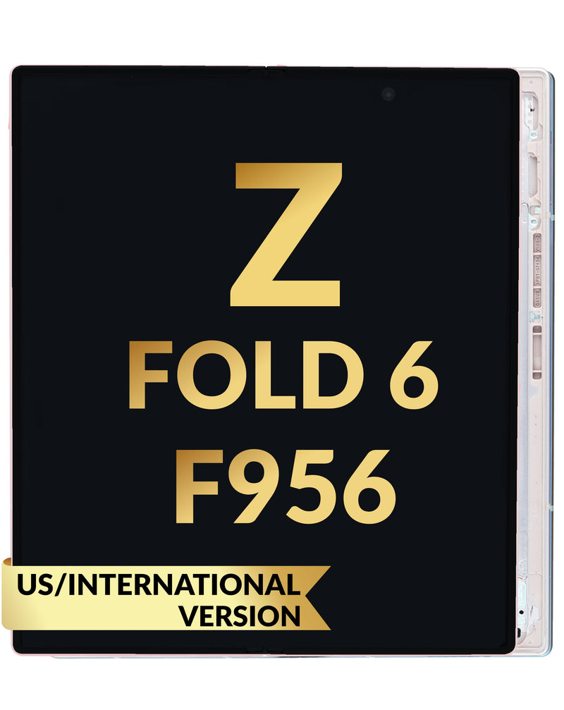 Pantalla original con marco Samsung Galaxy Z Fold 6 F956 OLED (PINK) ideal para reparaciones en Guatemala.