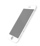 Reparación de pantalla de iPhone 7 en Guatemala: cristal con marco, OCA y polarizador preinstalado en color blanco, paquete premium de 2 unidades.