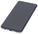 Pantalla OLED Samsung Galaxy S10 negro prism/ceramic black Aftermarket Plus con marco, ideal para reemplazo de pantalla rota.