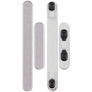 Repuesto de botones laterales rosa para Samsung Galaxy A56 5G (SM-A566), ideal para reparación de botón dañado.