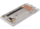 Pantalla LCD completa blanca para Xiaomi Redmi Note 5A, incluye marco y display para reparación.