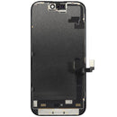 Pantalla OLED original usada para iPhone 16 con cable flex de sensor de luz, ideal para reparación.
