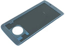 Tapa trasera de vidrio original plateado para Motorola Moto G6 (XT1925, 2018), repuesto para reparación.