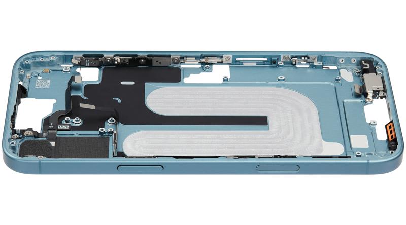 Encuentra la carcasa intermedia con botón de encendido y volumen para iPhone 16 Plus en Guatemala.