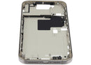 Tapa superior usada de iPhone 16 Pro Max Natural Titanium con small parts para reparación.