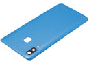 Tapa trasera azul para Samsung Galaxy A40 (A405) con lente de cámara, repuesto original.