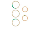 Lente de camara trasera (solo vidrio) con adhesivo para Samsung Galaxy A73 (A735 / 2022) (Juego de 5 piezas)