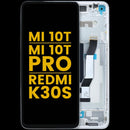 Pantalla LCD refurbished azul Aurora con marco para Xiaomi Mi 10T / Mi 10T Pro 5G / Redmi K30S.
