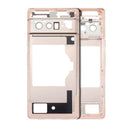 Chasis medio Google Pixel 6 Pro Sorta Sunny, armazón dorado para reparación y cambio de housing.