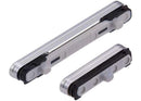Botones laterales de encendido y volumen color crema para Samsung Galaxy S23 y S23 Plus 5G (SM-S911B, SM-S916B).