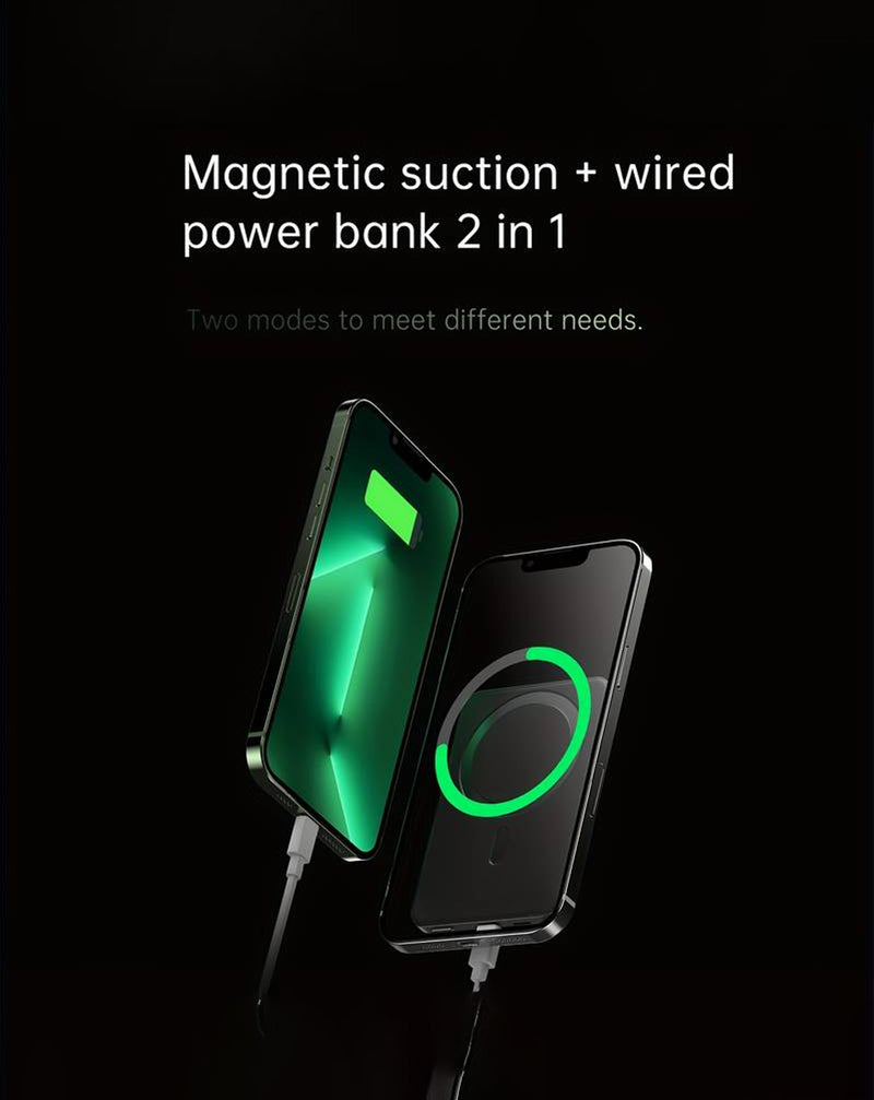 Encuentra el PowerBank inalámbrico magnético con display LED de 10000mAh en Guatemala.