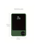 Encuentra el PowerBank magnético inalámbrico de 10000mAh con display LED en Guatemala, ideal para recargar tus dispositivos en cualquier lugar.