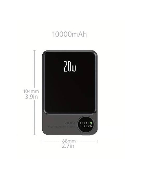 Encuentra el PowerBank inalámbrico magnético con display LED de 10000mAh en Guatemala.