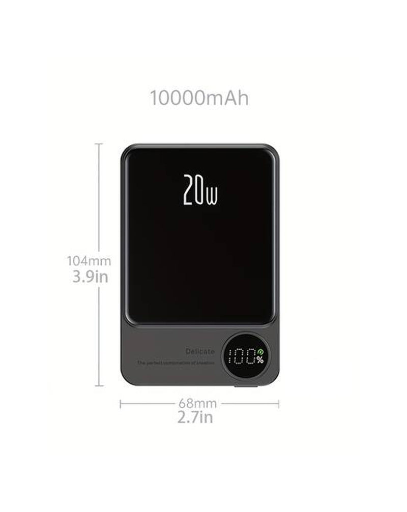 Encuentra el PowerBank inalámbrico magnético con display LED de 10000mAh en Guatemala.
