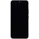 Pantalla OLED negra refurbished para Xiaomi 15 con marco, repuesto para reparación de display roto.