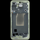 Tapa superior original Samsung Galaxy A55 5G, color Lemon, repuesto SM-A556B, para mid-frame housing.