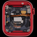 Chasis de aluminio rojo usado para Apple Watch Series 9 de 41mm (GPS + Celular) para reparación.