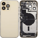 Tapa trasera con puerto de carga y cable flex iPhone 14 Pro Max (US Version) (Oro)