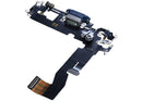 Puerto de carga flex cable iPhone 12 azul, usado, OEM Pull, para modelos A2172, A2402, A2403, A2404.