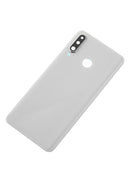 Tapa trasera de cristal blanca perla para Huawei P30 Lite / Nova 4E, con lente de cámara.
