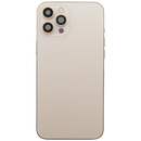 Tapa trasera con puerto de carga flex iPhone 12 Pro Max (Gold)