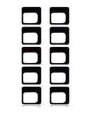 Cojin de sensor de proximidad con adhesivo iPhone X / XS / XS Max / XR / 11 / 11 Pro / 11 Pro Max (Paquete de 10)
