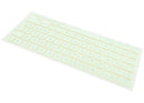Kit de keycaps húngaras color cítrico para MacBook Neo 13" A3404, repuesto de teclado.