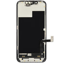 Pantalla OLED original usada para iPhone 13 mini, con cable flex de sensor de luz, lista para reparación.