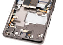 Pantalla OLED con marco para Samsung Galaxy S21 Ultra 5G Phantom Black, repuesto para reparación de display.