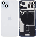 Tapa trasera azul original Apple iPhone 15 Plus con MagSafe, NFC y flex de linterna, A2847.