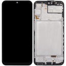 Pantalla incell Samsung Galaxy A24 4G (A245) con marco negro, lista para reparación de display.