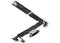 Flex cable de puerto de carga negro para iPhone 16 Plus disponible para reparaciones en Guatemala.