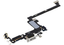 Puerto de carga USB-C plateado para iPhone 17 Pro, usado, conector flex de repuesto.