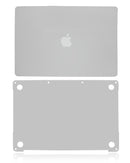 Skin plateado para MacBook Pro 13" A2251 (2020), protector de vinilo delgado para parte superior e inferior.