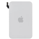 Tapa trasera plateada para iPhone 17 Pro Max con MagSafe, imán y NFC, ideal para reparación de service pack.