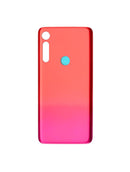 Tapa trasera de cristal para Motorola Moto G8 Play XT2015 en color rojo magenta, pieza de repuesto.