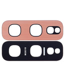 Lente de camara trasera (solo vidrio) con adhesivo para Samsung Galaxy S10E (Flamingo Pink)