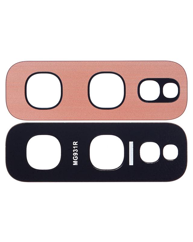 Lente de camara trasera (solo vidrio) con adhesivo para Samsung Galaxy S10E (Flamingo Pink)