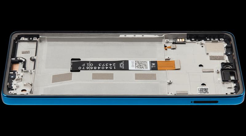 Reparación de pantalla Motorola Moto G75 5G en Guatemala, pantalla LCD en color Aqua Blue.