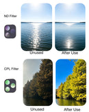 Kit de filtros magnéticos SlowBack gris para cámara iPhone 17 Pro Max, incluye ND y CPL.