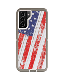 Protege tu Samsung Galaxy S21 Plus con la mejor funda heavy duty con diseño de la bandera de Estados Unidos en Guatemala.
