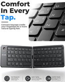 Teclado plegable VEN-DENS VD-KB001 inalámbrico negro, diseño compacto ideal para viajes y productividad móvil.