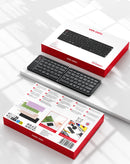 Teclado plegable VEN-DENS VD-KB001 inalámbrico negro, diseño compacto ideal para viajes y productividad móvil.