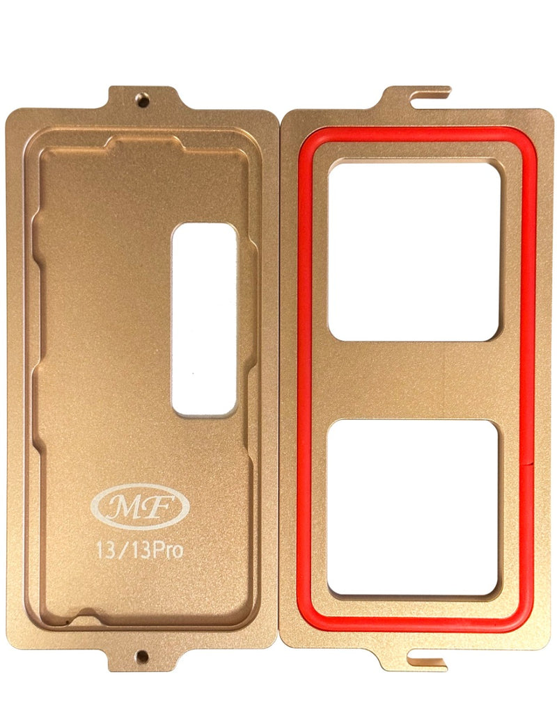 Encuentra el mejor molde de presión para alineación y laminado de iPhone 13 Pro y 13 en Guatemala.