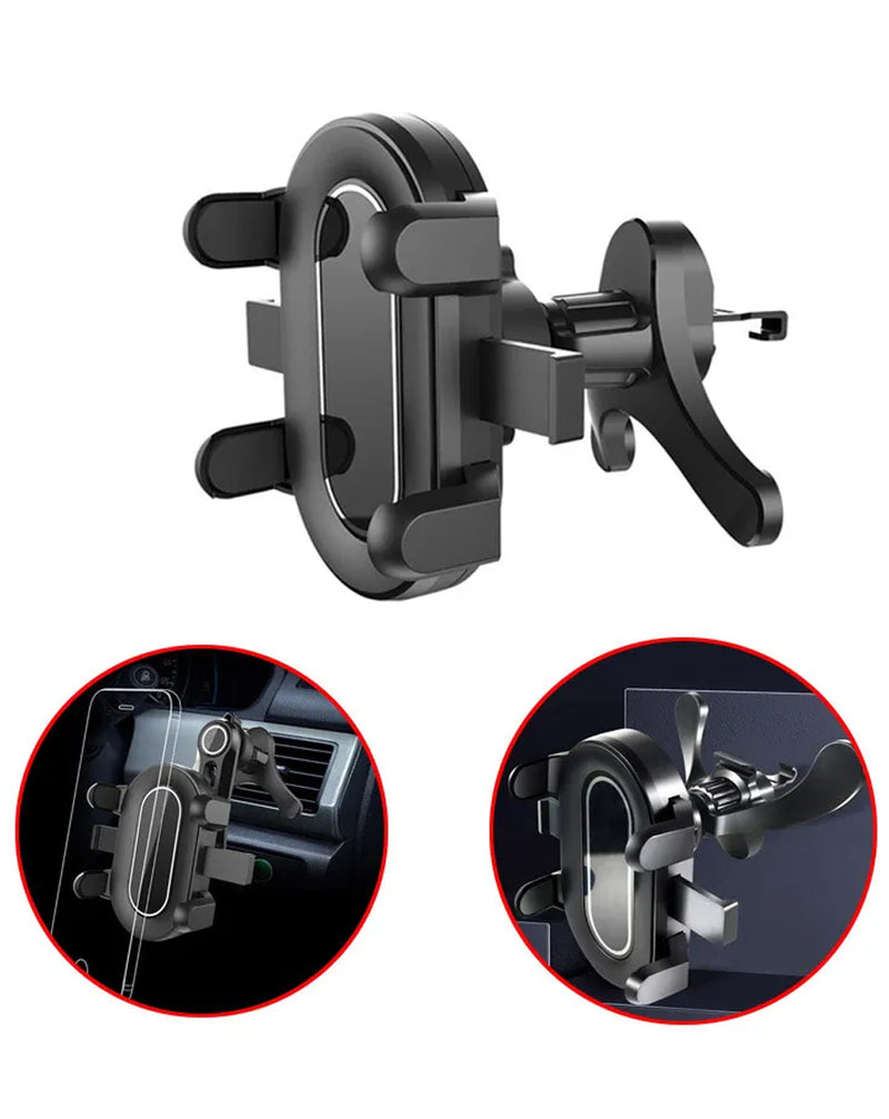 Soporte de ventilación con agarre seguro para auto, ideal para montar accesorios en Guatemala.