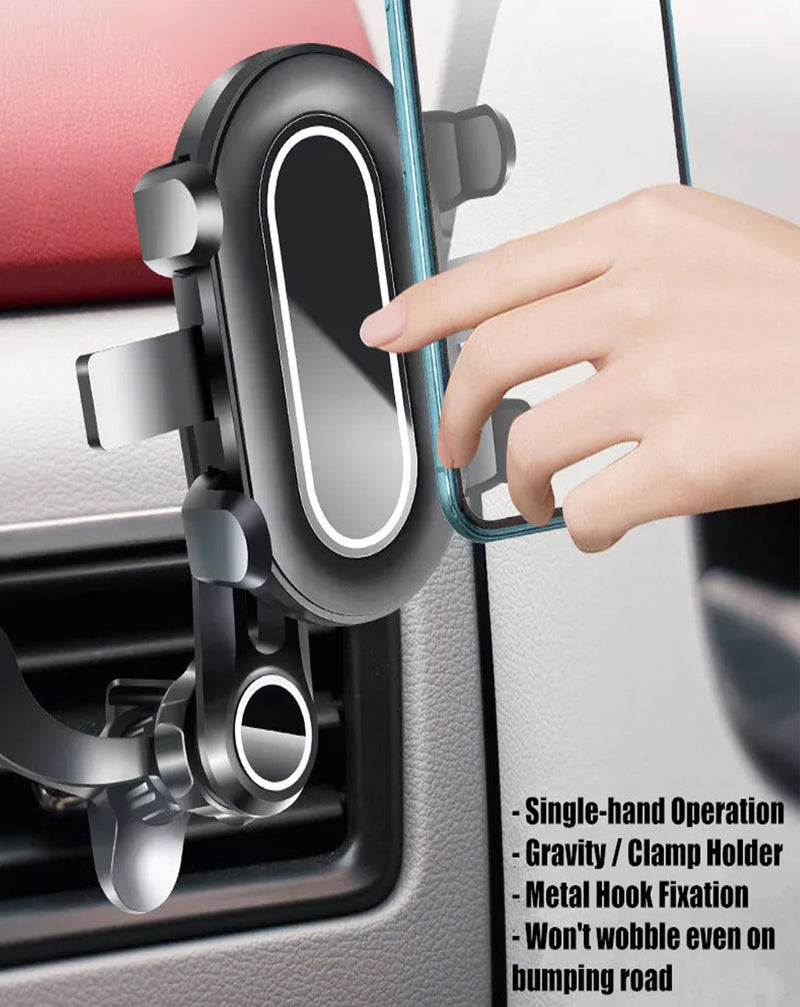 Soporte de ventilación con agarre seguro para auto, ideal para montar accesorios en Guatemala.