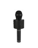 Encuentra en Guatemala altavoz karaoke Bluetooth con micrófono en color negro, ideal para fiestas y reuniones con amigos.